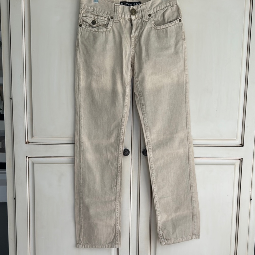 Made in Italy Richmond Denim Beige Jeans Size 30